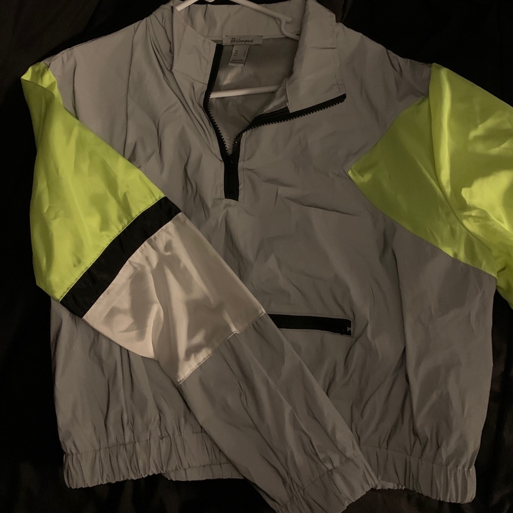 Reflective crop top jacket